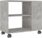 vidaXL - Bijzettafel - 70x35x55 - cm - bewerkt - hout - betongrijs