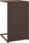 vidaXL - Bijzettafel - C-vormig - 40x35x60 - cm - poly - rattan - bruin