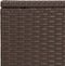 vidaXL - Bijzettafel - C-vormig - 40x35x60 - cm - poly - rattan - bruin