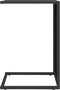 vidaXL - Bijzettafel - C-vormig - 40x35x60 - cm - poly - rattan - zwart