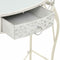 vidaXL - Bijzettafel - Franse - stijl - 82x39x76 - cm - metaal - wit