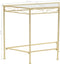 vidaXL - Bijzettafel - in - vintage - stijl - 87x34x73 - cm - metaal - goud