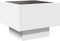 vidaXL - Bijzettafel - met - LED - 40x40x30 - cm - bewerkt - hout - wit