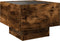 vidaXL - Bijzettafel - met - LED - 40x40x30 - cm - bewerkt - hout - gerookt - eikenkleur
