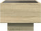vidaXL - Bijzettafel - met - LED - 40x40x30 - cm - bewerkt - hout - sonoma - eikenkleur