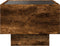 vidaXL - Bijzettafel - met - LED - 40x40x30 - cm - bewerkt - hout - gerookt - eikenkleur