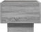 vidaXL - Bijzettafel - met - LED - 40x40x30 - cm - bewerkt - hout - grijs - sonoma - eiken