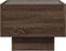 vidaXL - Bijzettafel - met - LED - 40x40x30 - cm - bewerkt - hout - bruin - eikenkleur