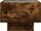 vidaXL - Bijzettafel - met - LED - 40x40x30 - cm - bewerkt - hout - gerookt - eikenkleur