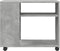 vidaXL - Bijzettafel - met - wielen - 70x35x60 - cm - bewerkt - hout - betongrijs