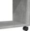 vidaXL - Bijzettafel - met - wielen - 70x35x60 - cm - bewerkt - hout - betongrijs