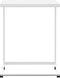 vidaXL - Bijzettafel - met - wieltjes - 55x35x70 - cm - bewerkt - hout - wit