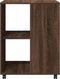 vidaXL - Bijzettafel - met - wieltjes - 55x60x78 - cm - hout - bruin - eikenkleurig