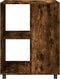vidaXL - Bijzettafel - met - wieltjes - 55x60x78 - cm - hout - gerookt - eikenkleurig