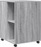 vidaXL - Bijzettafel - met - wieltjes - 55x60x78 - cm - hout - grijs - sonoma - eiken
