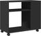vidaXL - Bijzettafel - met - wieltjes - 70x35x60 - cm - bewerkt - hout - zwart