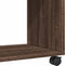 vidaXL - Bijzettafel - met - wieltjes - 70x35x60 - cm - hout - bruin - eikenkleurig