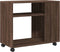 vidaXL - Bijzettafel - met - wieltjes - 70x35x60 - cm - hout - bruin - eikenkleurig