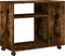 vidaXL - Bijzettafel - met - wieltjes - 70x35x60 - cm - hout - gerookt - eikenkleurig
