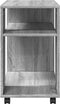 vidaXL - Bijzettafel - met - wieltjes - 70x35x60 - cm - hout - grijs - sonoma - eiken
