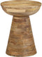 vidaXL - Bijzettafel - Ø37x45 - cm - massief - mangohout
