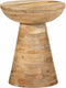 vidaXL - Bijzettafel - Ø37x45 - cm - massief - mangohout