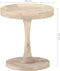 vidaXL - Bijzettafel - Ø40x45 - cm - massief - mangohout