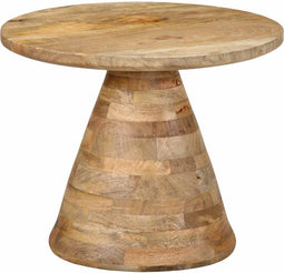vidaXL - Bijzettafel - Ø50x40 - cm - massief - mangohout