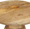 vidaXL - Bijzettafel - Ø50x40 - cm - massief - mangohout