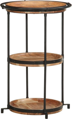 vidaXL - Bijzettafel - Ø55x83 - cm - massief - acaciahout