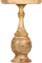 vidaXL - Bijzettafel - rond - 43x43x66 - cm - massief - mangohout