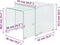 vidaXL - Bijzettafel - set - 2-dlg - transparant - gehard - glas