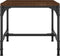 vidaXL - Bijzettafels - 2 - st - 40x40x35 - cm - bewerkt - hout - bruineiken