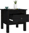 vidaXL - Bijzettafels - 2 - st - 40x40x39 - cm - massief - grenenhout - zwart