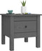 vidaXL - Bijzettafels - 2 - st - 40x40x39 - cm - massief - grenenhout - grijs