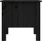 vidaXL - Bijzettafels - 2 - st - 40x40x39 - cm - massief - grenenhout - zwart