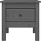 vidaXL - Bijzettafels - 2 - st - 40x40x39 - cm - massief - grenenhout - grijs