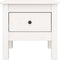 vidaXL - Bijzettafels - 2 - st - 40x40x39 - cm - massief - grenenhout - wit