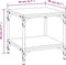 vidaXL - Bijzettafels - 2 - st - 40x40x40 - cm - bewerkt - hout - grijs - sonoma - eiken