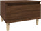 vidaXL - Bijzettafels - 2 - st - 50x46x35 - cm - bewerkt - hout - bruin - eikenkleur