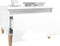 vidaXL - Bijzettafels - 2 - st - 50x46x35 - cm - bewerkt - hout - hoogglans - wit