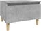 vidaXL - Bijzettafels - 2 - st - 50x46x35 - cm - bewerkt - hout - betongrijs