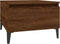 vidaXL - Bijzettafels - 2 - st - 50x46x35 - cm - bewerkt - hout - bruin - eikenkleur