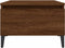 vidaXL - Bijzettafels - 2 - st - 50x46x35 - cm - bewerkt - hout - bruin - eikenkleur