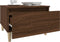 vidaXL - Bijzettafels - 2 - st - 50x46x35 - cm - bewerkt - hout - bruin - eikenkleur