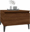 vidaXL - Bijzettafels - 2 - st - 50x46x35 - cm - bewerkt - hout - bruin - eikenkleur