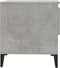 vidaXL - Bijzettafels - 2 - st - 50x46x50 - cm - bewerkt - hout - betongrijs
