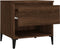 vidaXL - Bijzettafels - 2 - st - 50x46x50 - cm - bewerkt - hout - bruin - eikenkleur