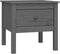 vidaXL - Bijzettafels - 2 - st - 50x50x49 - cm - massief - grenenhout - grijs