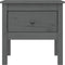 vidaXL - Bijzettafels - 2 - st - 50x50x49 - cm - massief - grenenhout - grijs